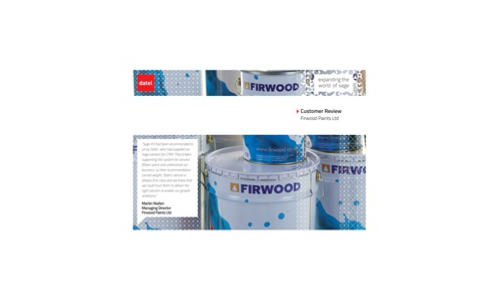 Expanding the World of Sage : Customer Review Firwood Paints Ltd